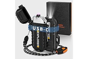 Suncase Gear Solar Lighter, Dual Electric Arc, Waterproof, Flame-Less, Windproof Plasma Lighters...