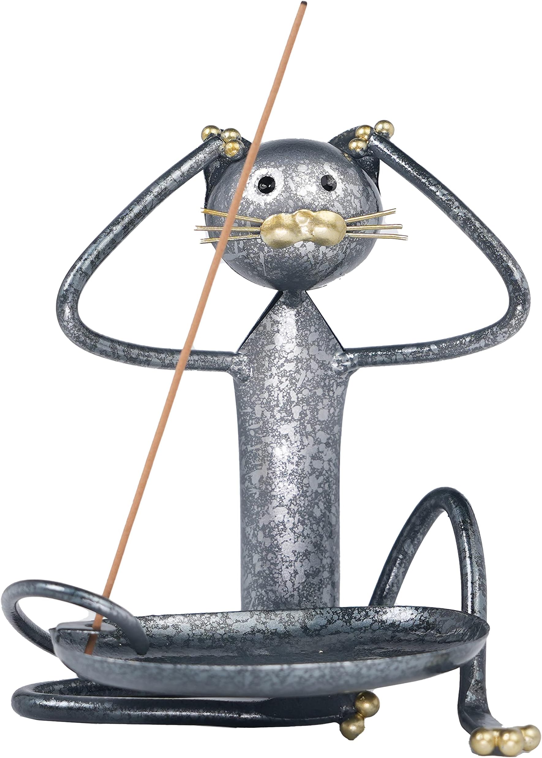 Nippon Kodo Ceramic Incense Burner Cat BURNERS & HOLDERS