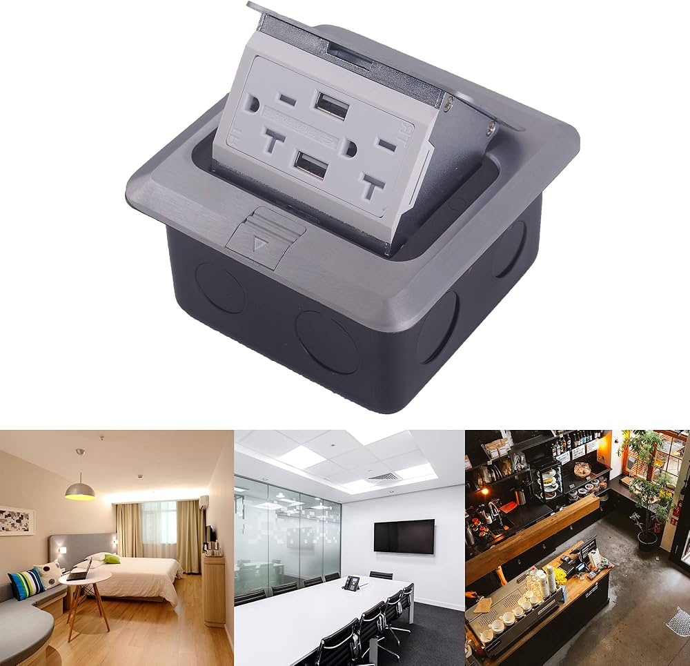 Amazon | Groto ポップアップ式フロアコンセントカバーボックス