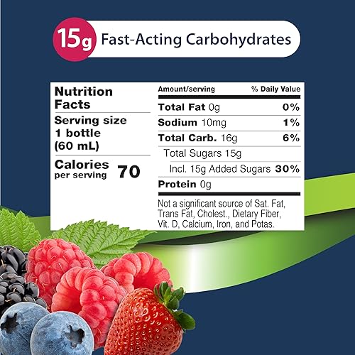 Miniatura 3 de TRUEplus Glucose Shots 6 botellas - Bayas mixtas