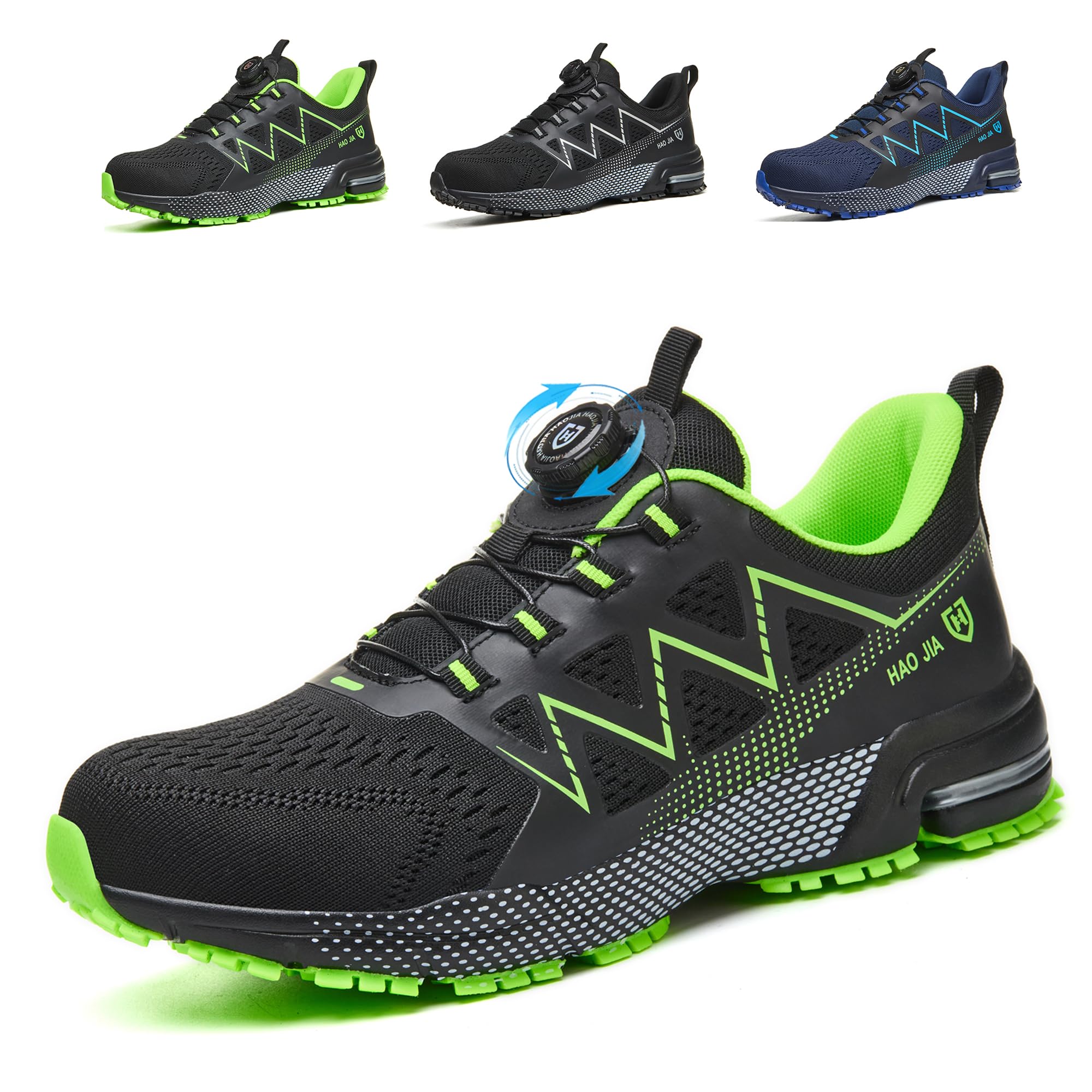 Zapatos de Seguridad para Hombre Mujer Ligero Transpirable Zapatillas Trabajo con Punta de Acero Antideslizante Comodo Calzado de Seguridad