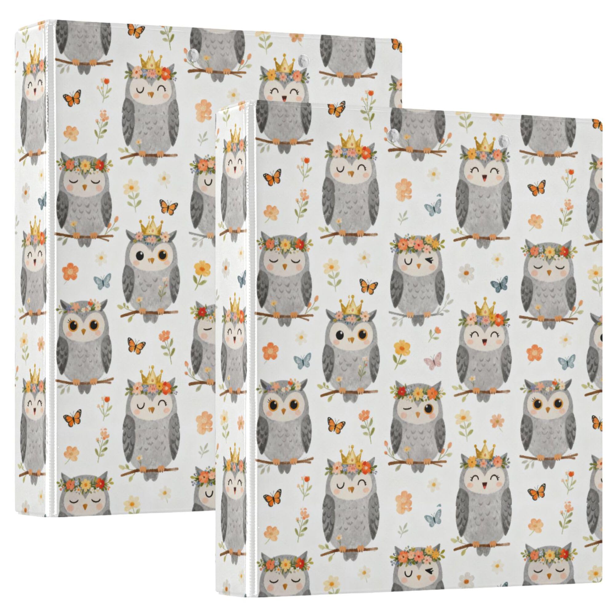 3 raccoglitori ad anelli da 12,7 cm con tasche interne, confezione da 1/2 raccoglitori per studenti universitari, 200 fogli