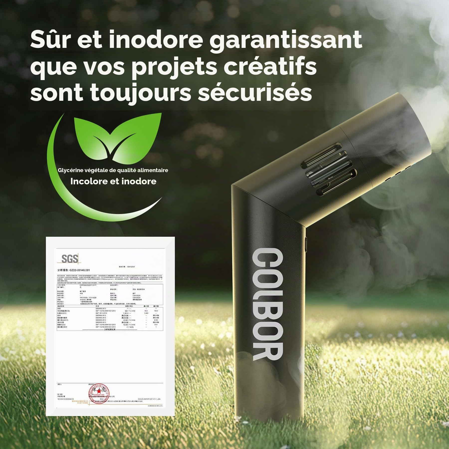 COLBOR CF5 40w mini Machine à Fumée Portable télécommandée sans fil
