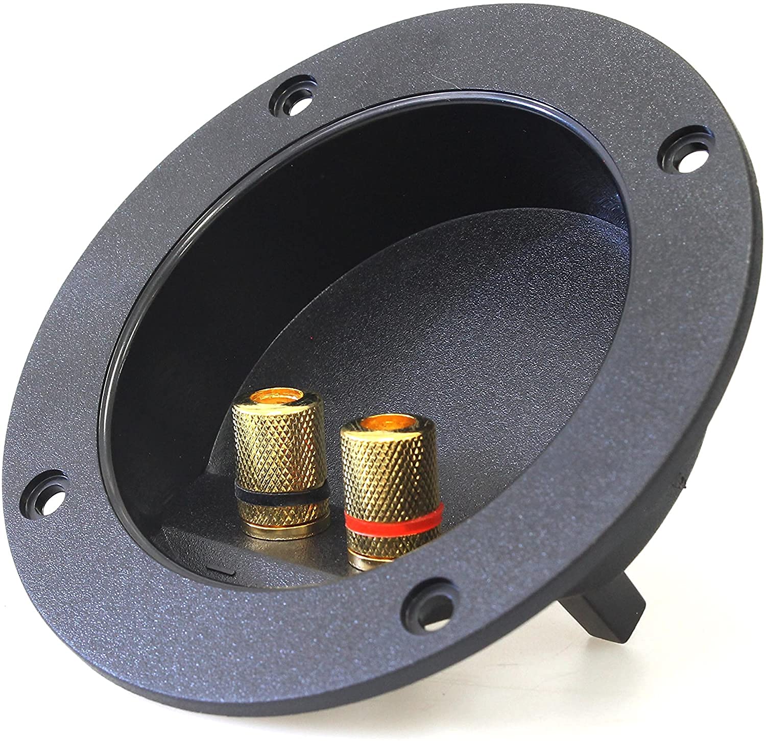Absolute USA RST-400 4-Inch Round Gold Twist Banana Jacks Double Binding Post Speaker Box Terminal Cup