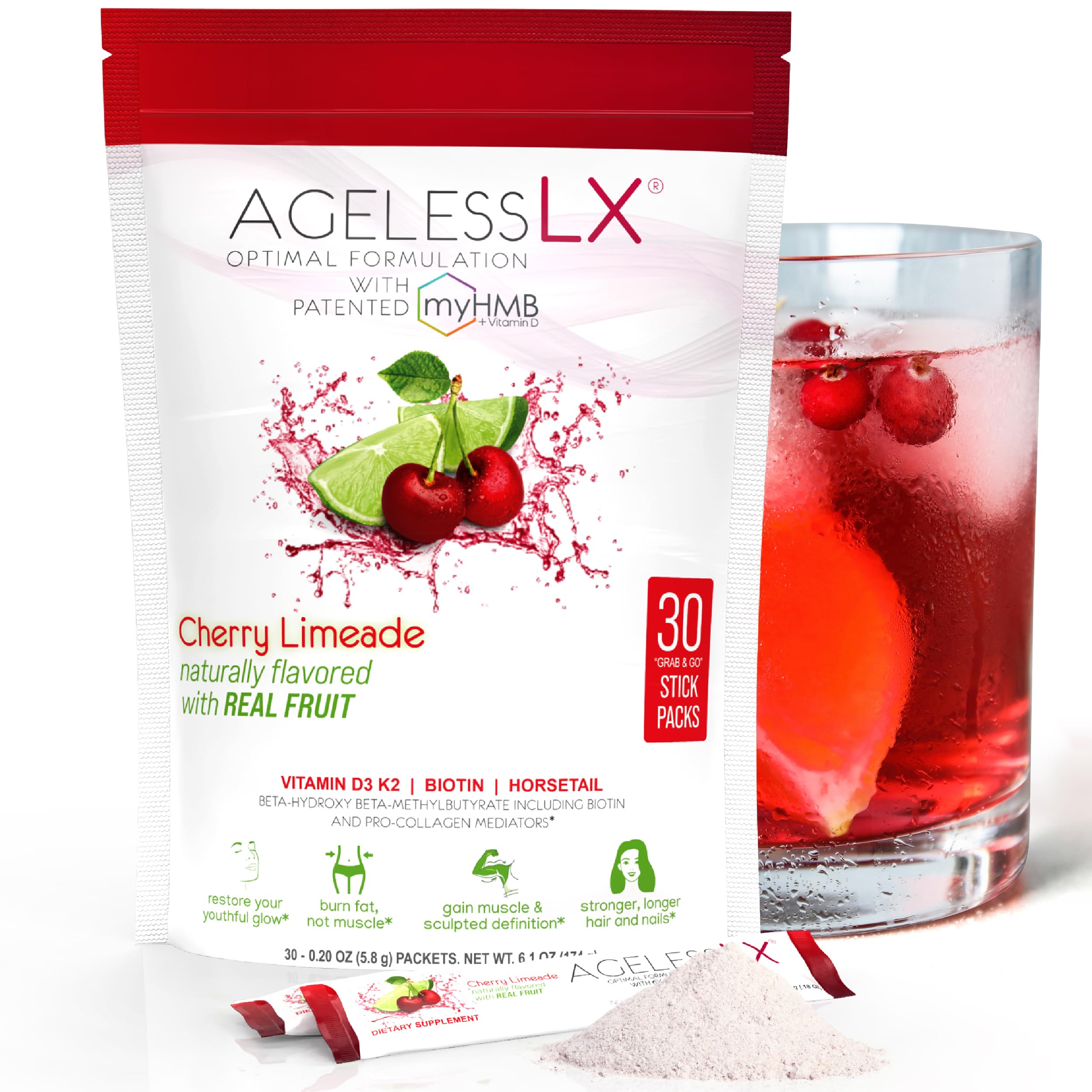 Amazon.com: AgelessLX Powder Supplement for Women - with HMB
