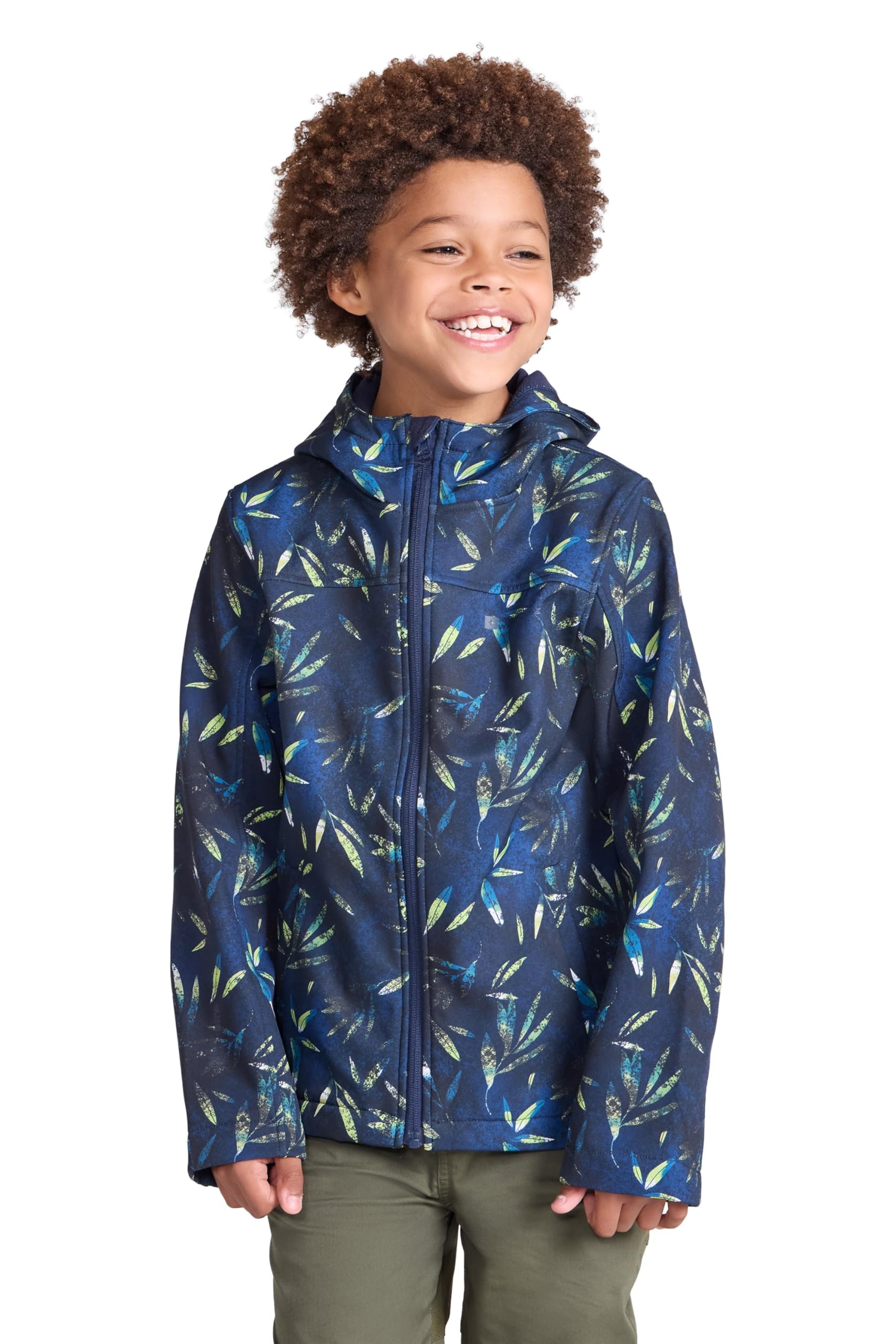Mountain Warehouse Boys Petrol (05) Exodus Kids Printed Water Resistant Softshell Jacket - & Girls Rain Coat Kids Size 11-12 Years