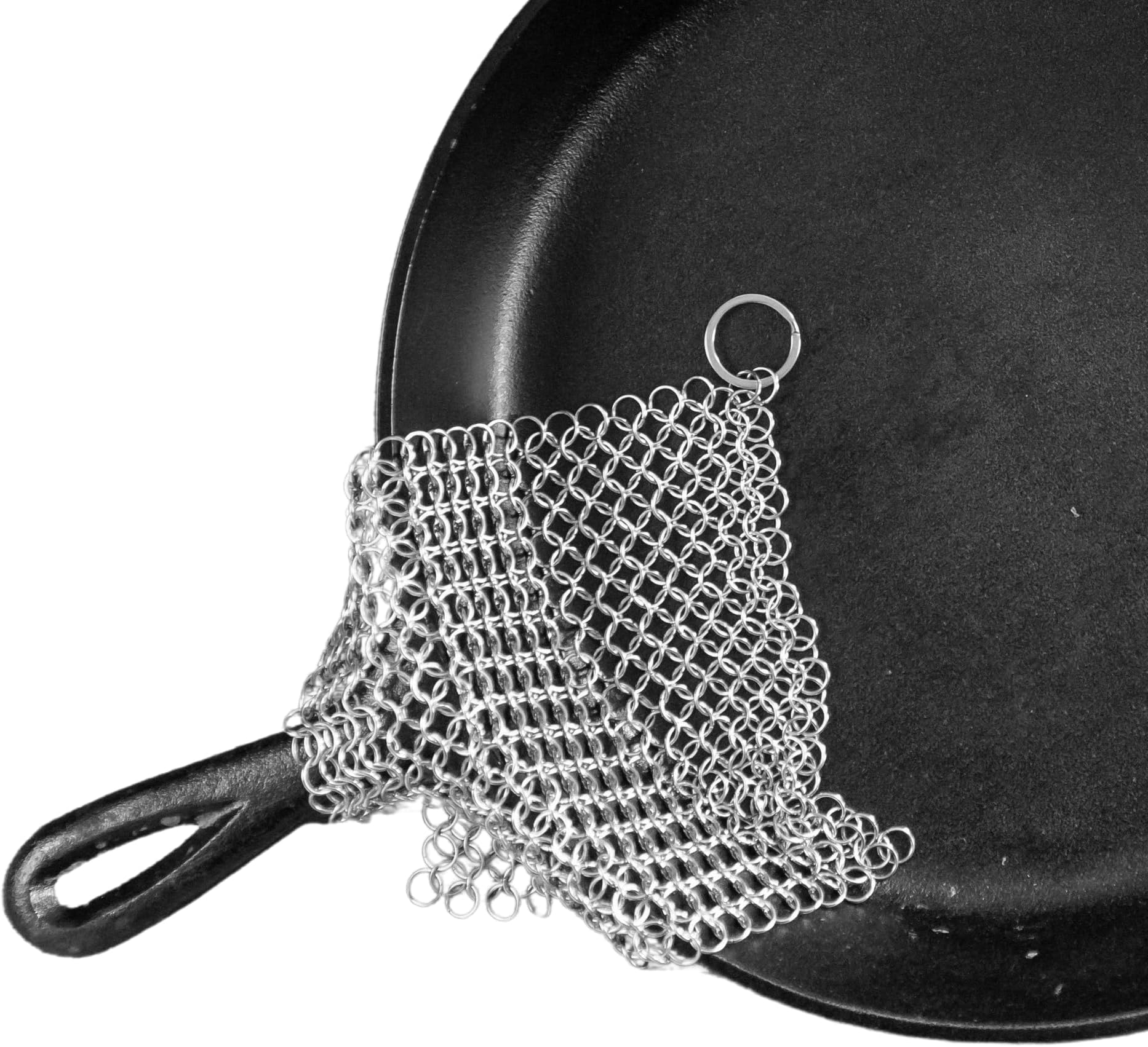 The Ringer - The Original Stainless Steel Cast Iron Cleaner, Patented XL 8x6 Inch Design