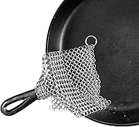 The Original Stainless Steel Cast Iron Cleaner, Patented XL 8x6 Inch Design