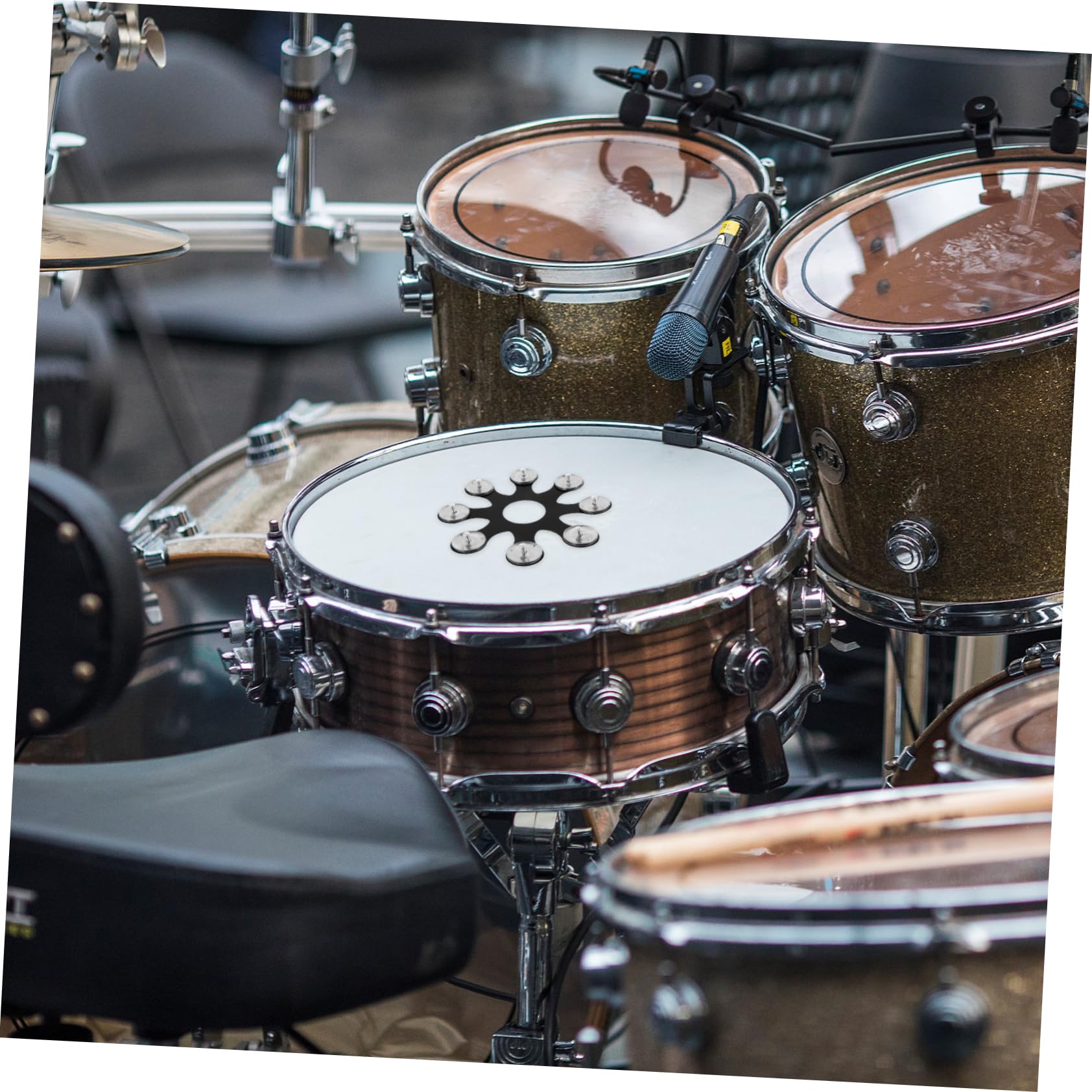Abaodam 5 Piezas de Pandereta Platillo Hi-hat Accesorio de Acero Inoxidable Pet Elegante Y Resistente