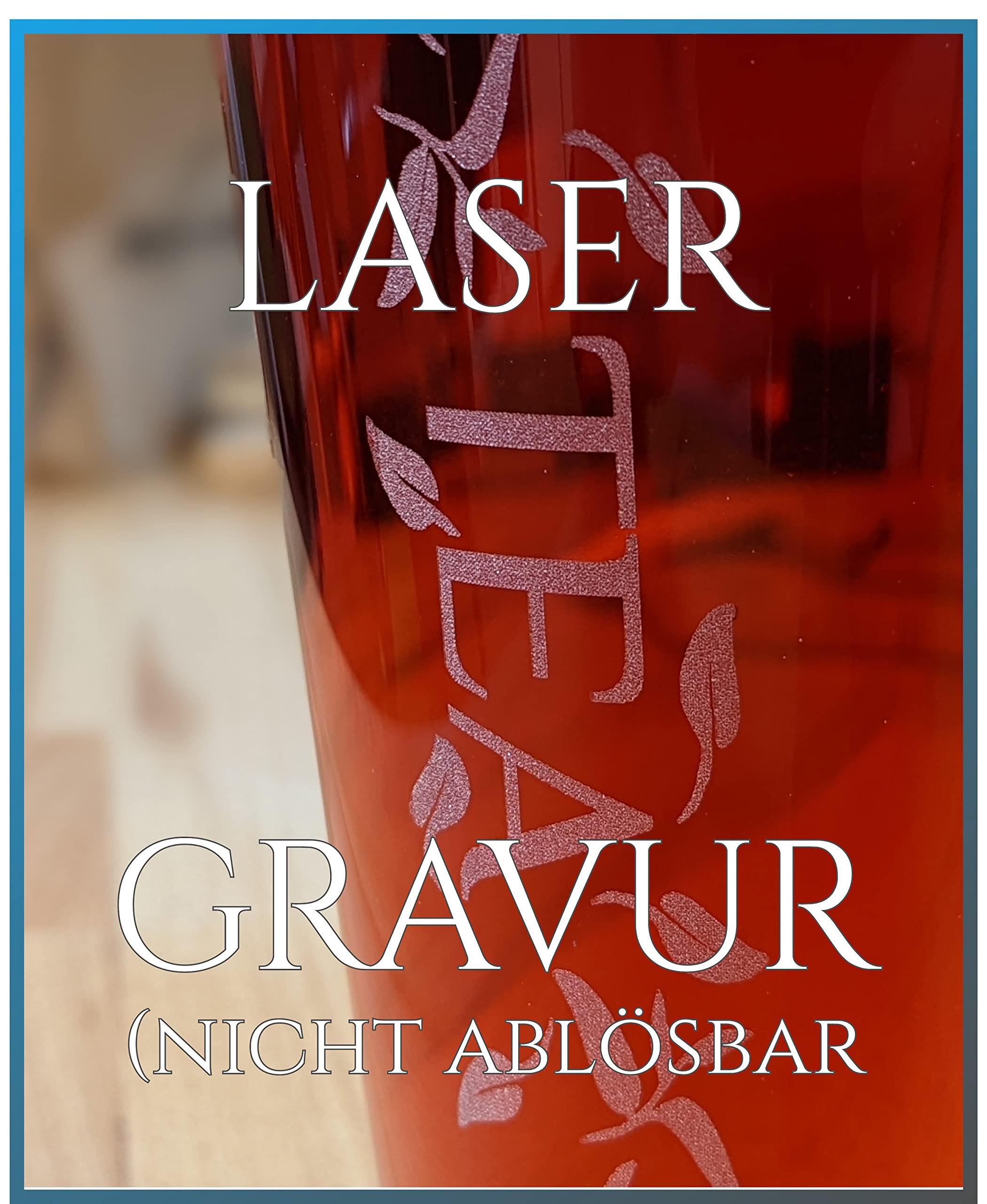 FROHE WEIHNACHTEN 6 Stück - 260ml Gläser mit Henkel Spülmaschinengeeignet - mit Lasergravur - Gastroglas 6er Set