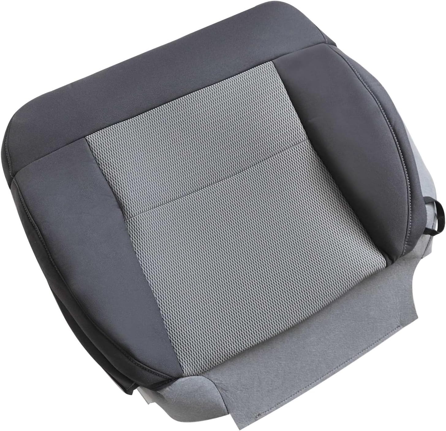 NLQR Driver and Passenger Side Bottom & Back Replacement Seat Covers Cloth Dark Gray & Two Foam Cushion Compatible with Ford F150 2004 2005 2006 2007 2008