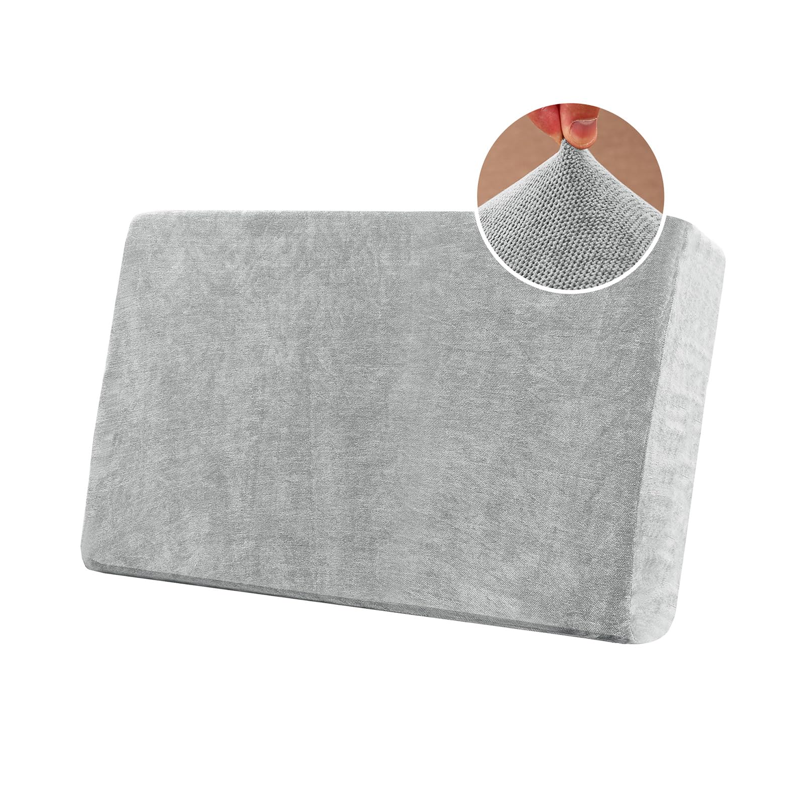 Housse canapé 2 places extensible gris pour un salon moderne