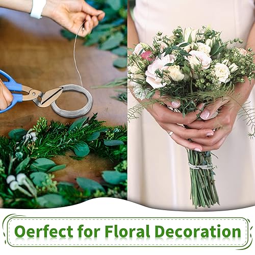 Miniatura 6 de Alambre de aluminio de calibre 18, alambre de metal flexible de 0.039 pulgadas para manualidades, abaloriosalambre floral para hacer joyas,