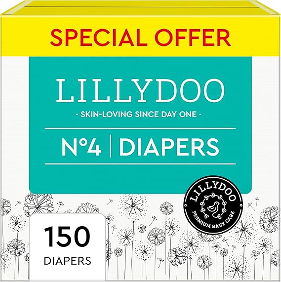 LILLYDOO Baby Diapers, Size 4