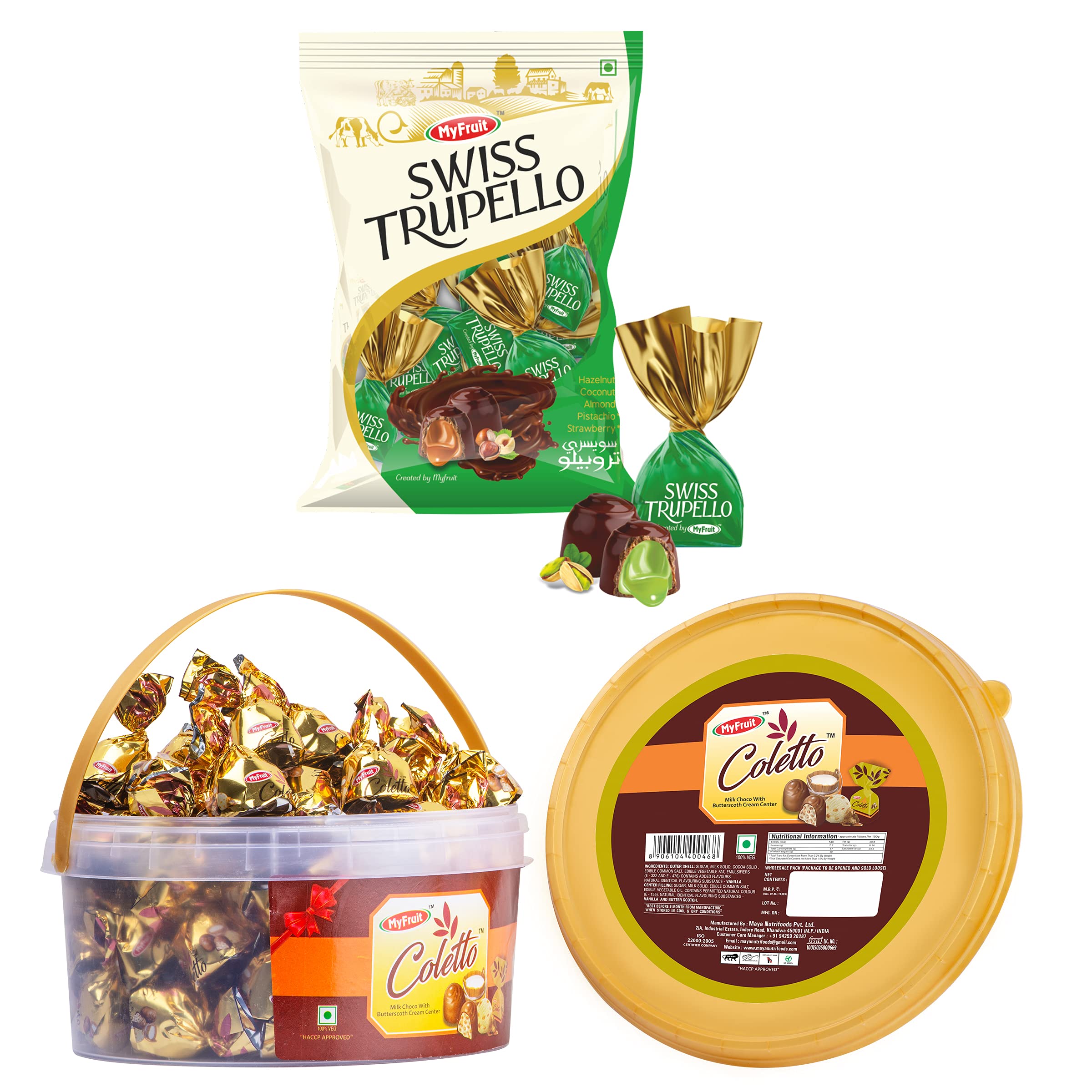 Buy MyFruit Swiss Trupello Chocolate Truffles Center filled with