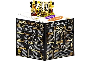 40th Birthday Gifts Card for Men Women 3D Pop Up 40th Birthday Card