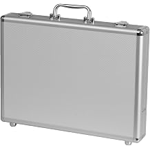 Alumaxx Attachekoffer Minor, Aktenkoffer aus Aluminium, Dokumentenkoffer Silber, schmaler Aluminiumkoffer Pilot Case, 41 cm, 3 liters, Silver Silber
