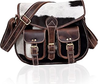 Ruzioon buffalo Leather Crossbody Purse Women Shoulder Bag Satchel Ladies Travel Purse Genuine Leather