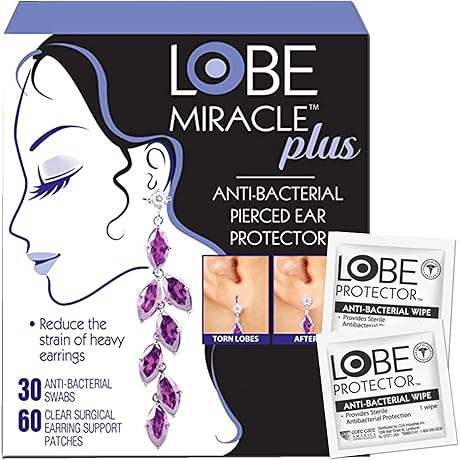 Miracle Lobe - Lifts Heavy Earrings with Discreet Ear Support Patches