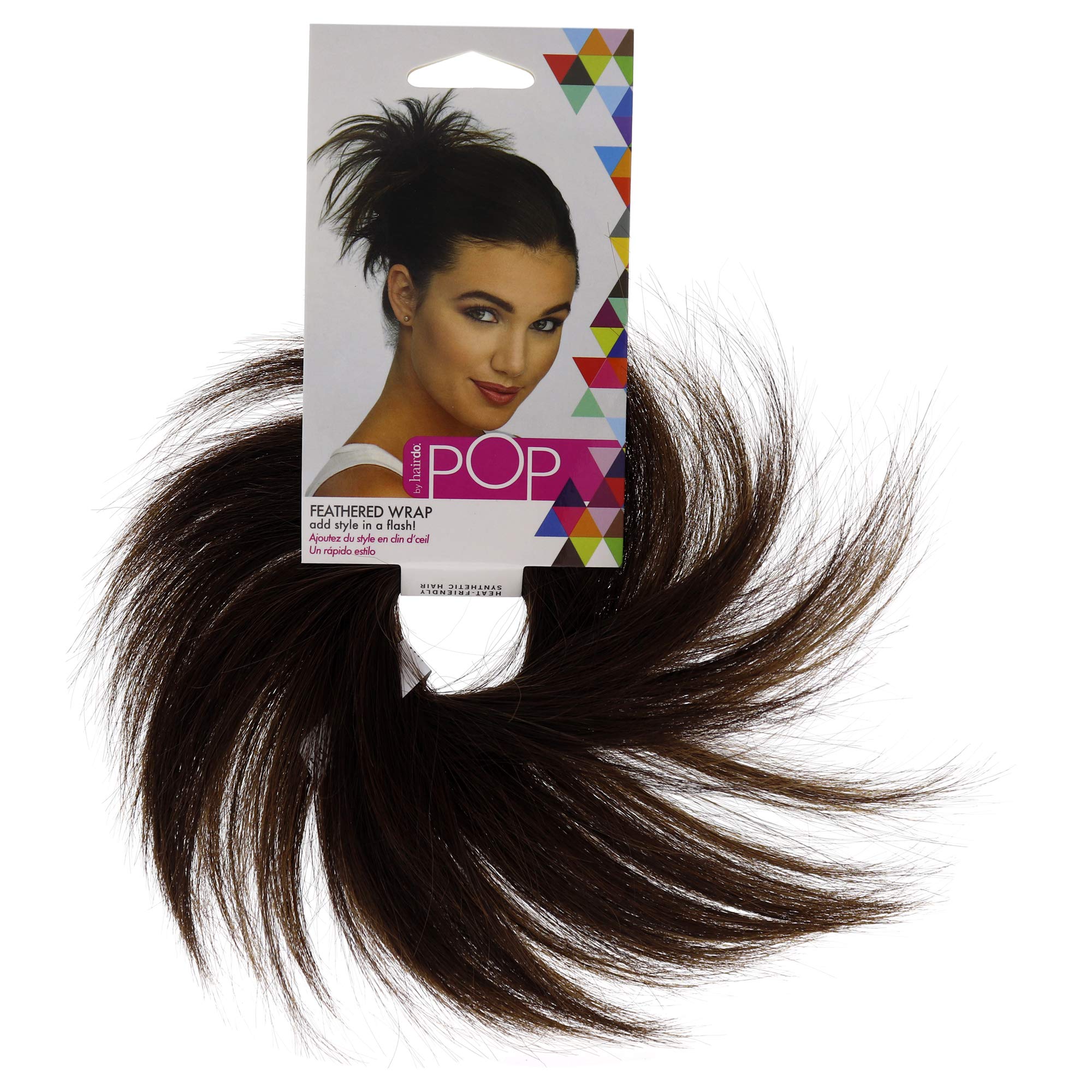Hairdo Pop Feather Wrap, R10 Chestnut
