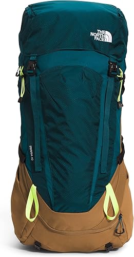 THE NORTH FACE Terra 40 Mochila de mochilero, Blue CoralUtility BrownLED Yellow, Terra 40