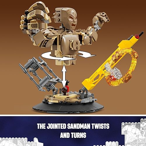 Miniatura 3 de LEGO Marvel Spider-Man vs. Sandman Final Battle Building Toy Set con figura de Spider-Man, juguete coleccionable de Marvel inspirado en Spider-Man