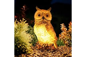 Charming Solar Owl Garden Decor: Illuminate Your Outdoor Haven