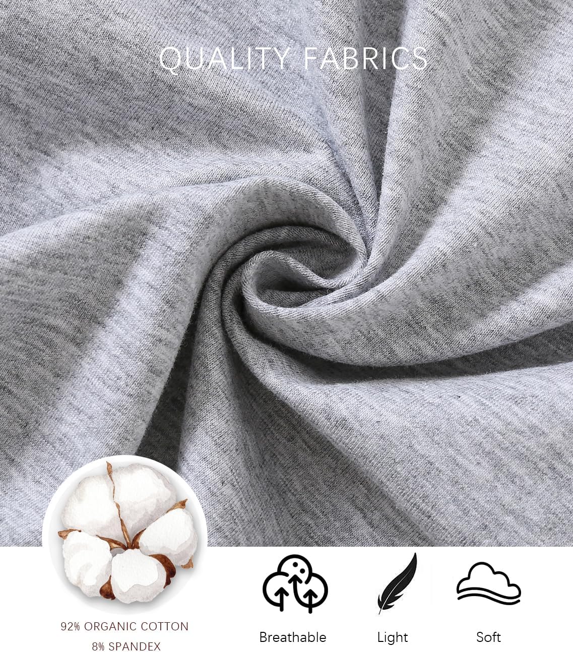 Jimonda Baby Boy Girl Bubble Romper Solid Color Bodysuit Short Sleeve Organic Cotton T-Shirt - Image 2