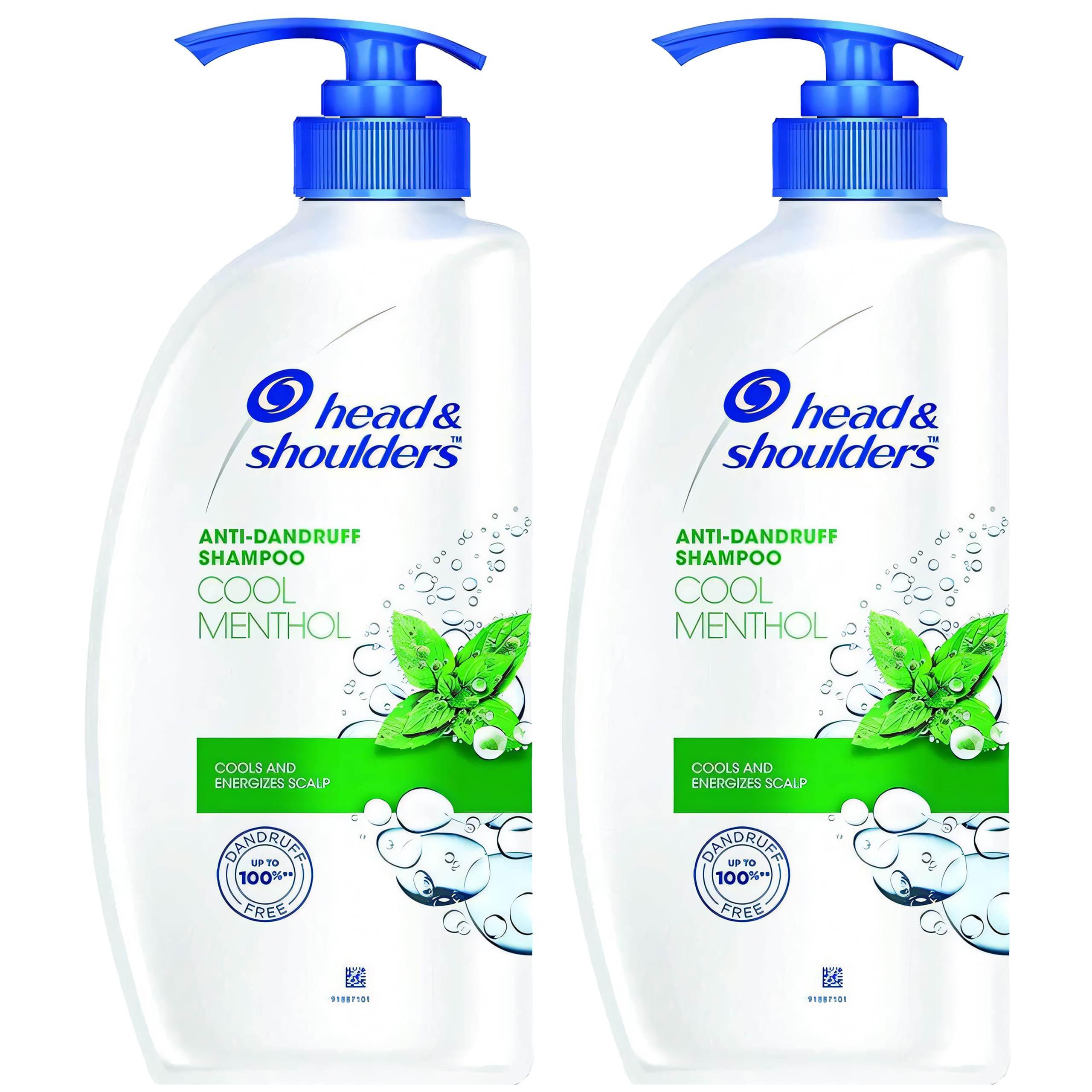 Head & Shoulders Anti Dandruff Shampoo, 2 Pack, Cool Menthol Scent Refreshes and Cleanses Scalp, Daily Use For all Hair Types, 22 oz Pump Bottles