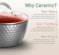 Vista 4 de NutriChef Juego de utensilios de cocina antiadherentes de 5 piezas, sin PTFEPFOAPFOS, resistentes al calor, ollas de cocina con revestimiento