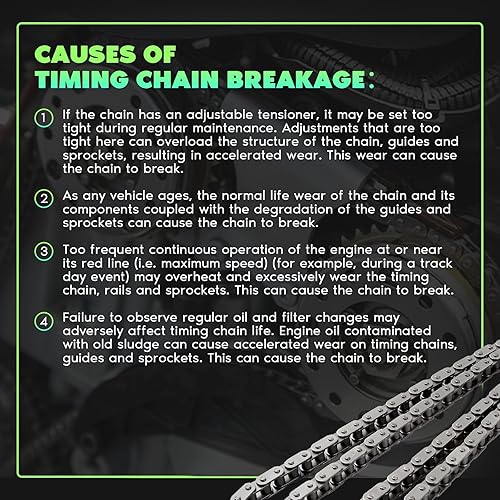 Miniatura 3 de SCITOO Kit de cadena de distribución para Smart Fortwo 2005-2007 A2669970094 A6601810012 A6600520203 A6600520111 A6600520016 A6600520116 A6600520116