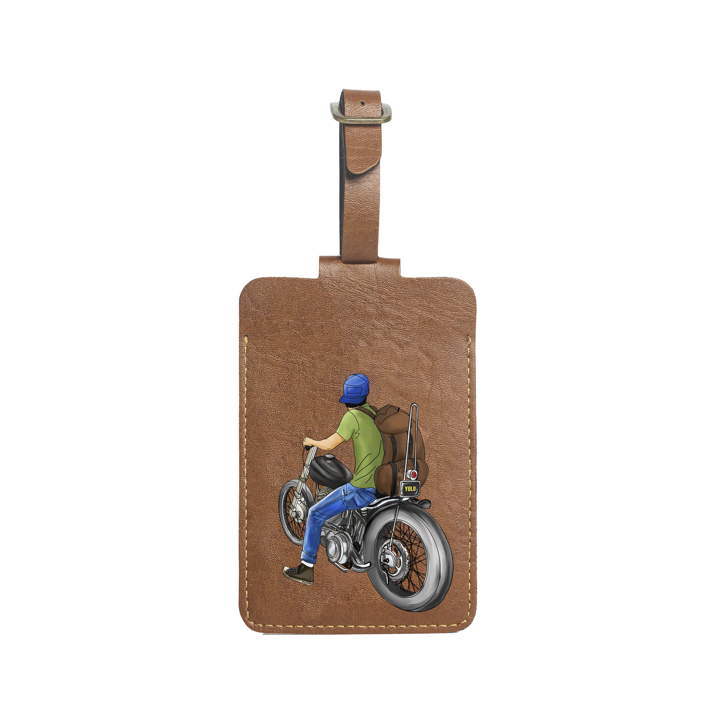 Luggage tag by The Messy Corner | Unique Adorable and Attractive Ultra Violet Print Luggage tag is Compatible with Travel Bags Luggage Bags suitcases (Road Rush)-image-13