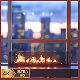 Ventana acogedora para Fire TV: vídeos de días lluviosos con reloj y el tiempo local