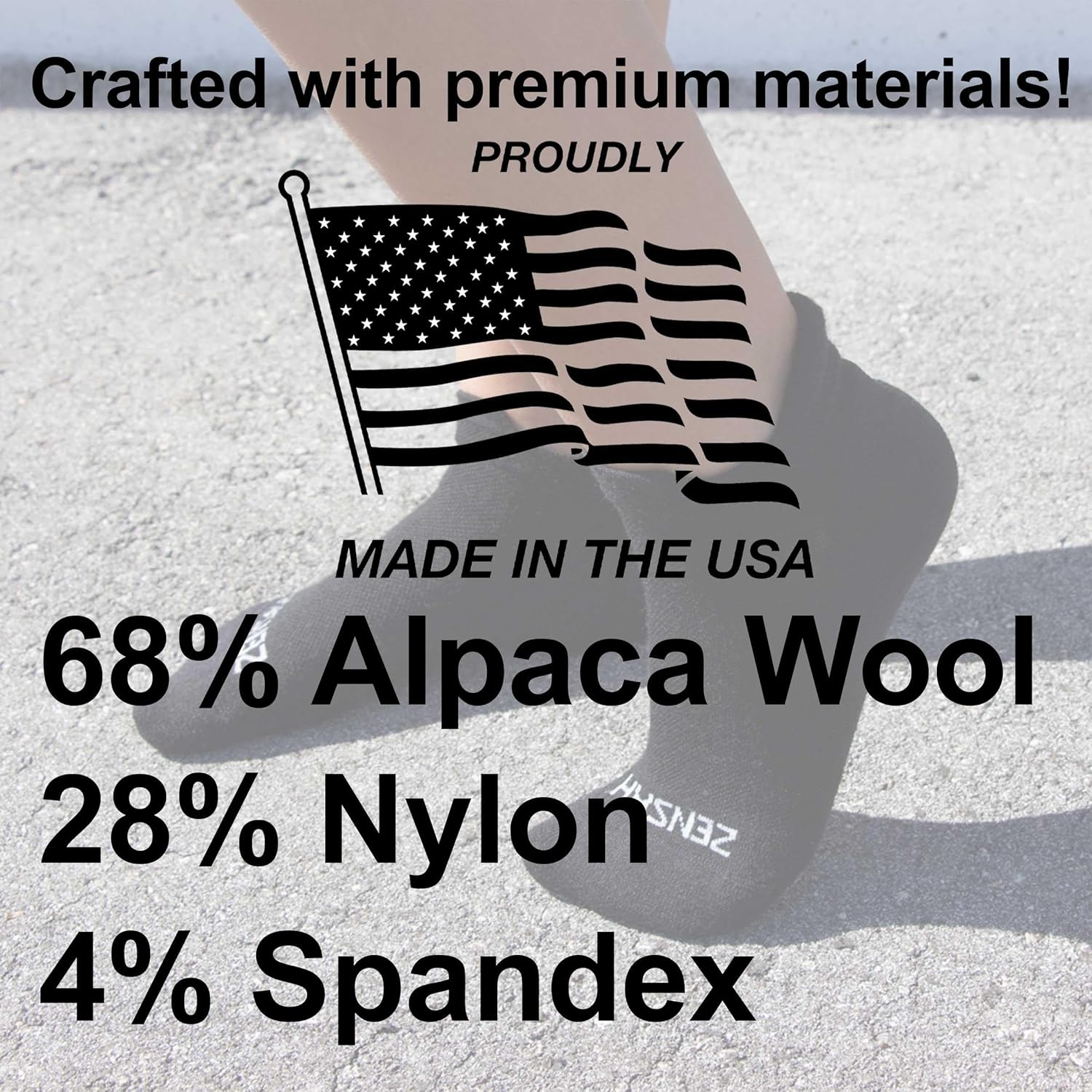 Zensah Alpaca Wool Running Socks - Cozy No Show Alpaca Socks, USA Made for Men and Women - Image 6