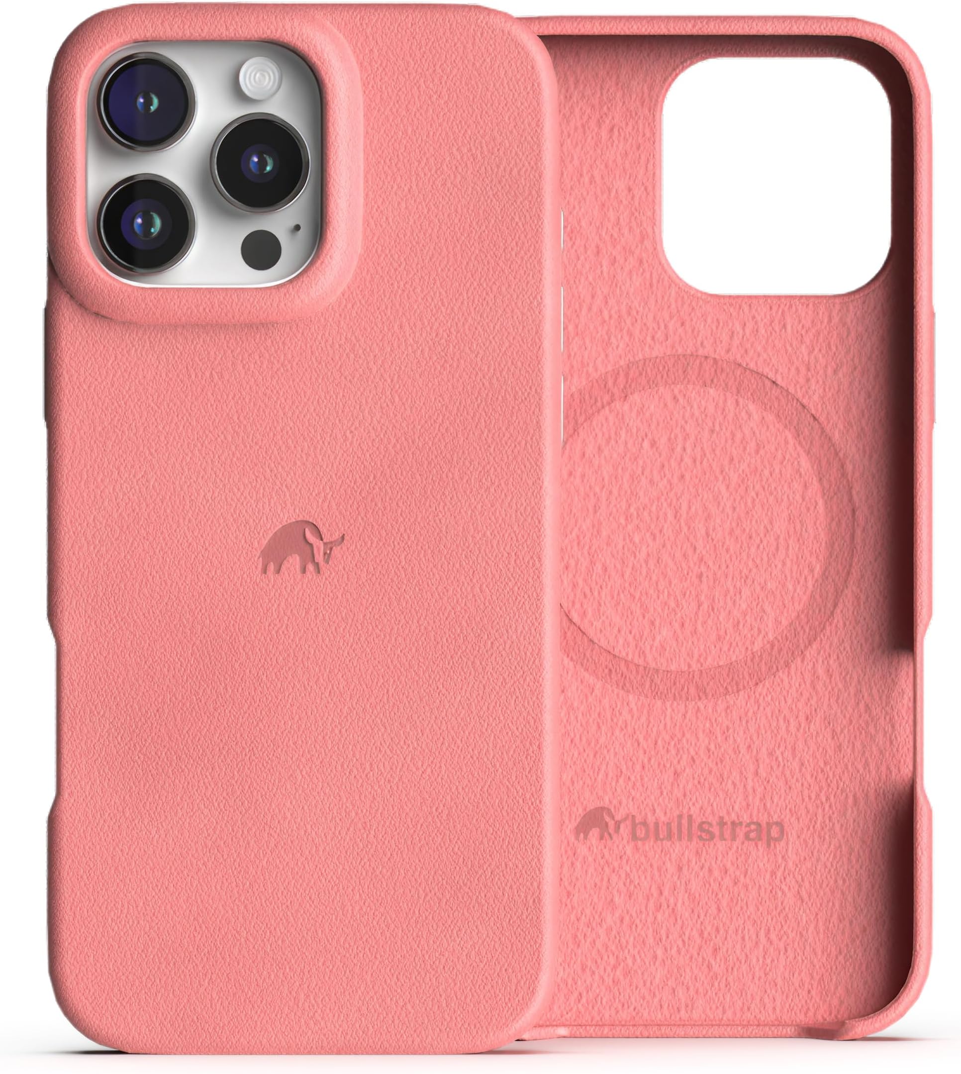 Bullstrap Premium Leather Phone Case Compatible with Apple iPhone 13 and MagSafe Charger, South Beach Edition