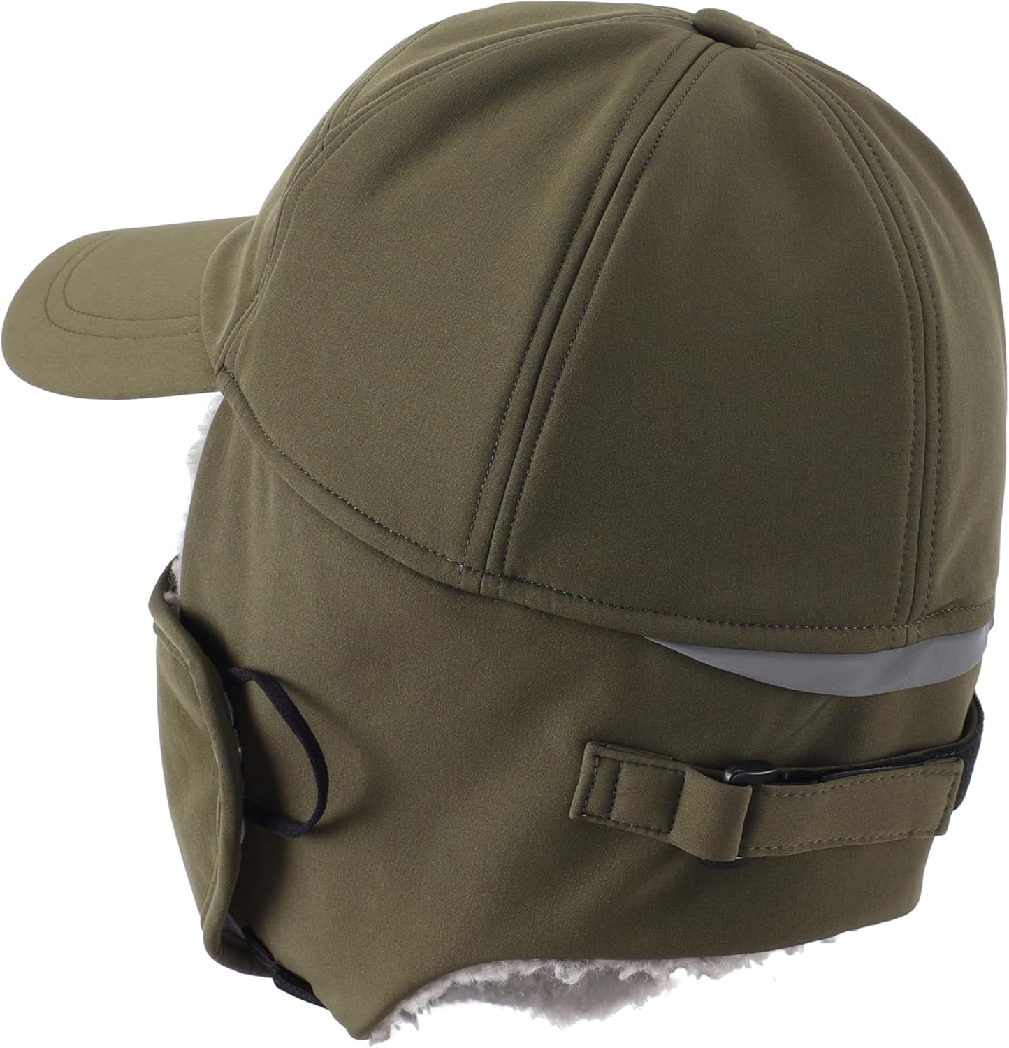Connectyle Warm Winter Hat with Ear Flaps Mask Cold Weather Outdoor Ski Cap Water-Resistant Baseball Trapper Hat for Men - Image 3