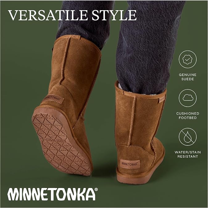 Minnetonka Women's Callahan Suede Mid-Calf Boots