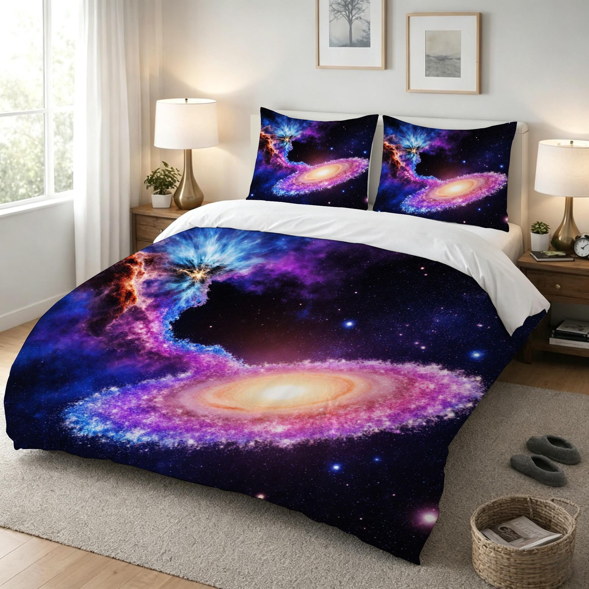 Funda Nórdica Cama 180, 240x260 cm Nebulosa Azul, AQ2292