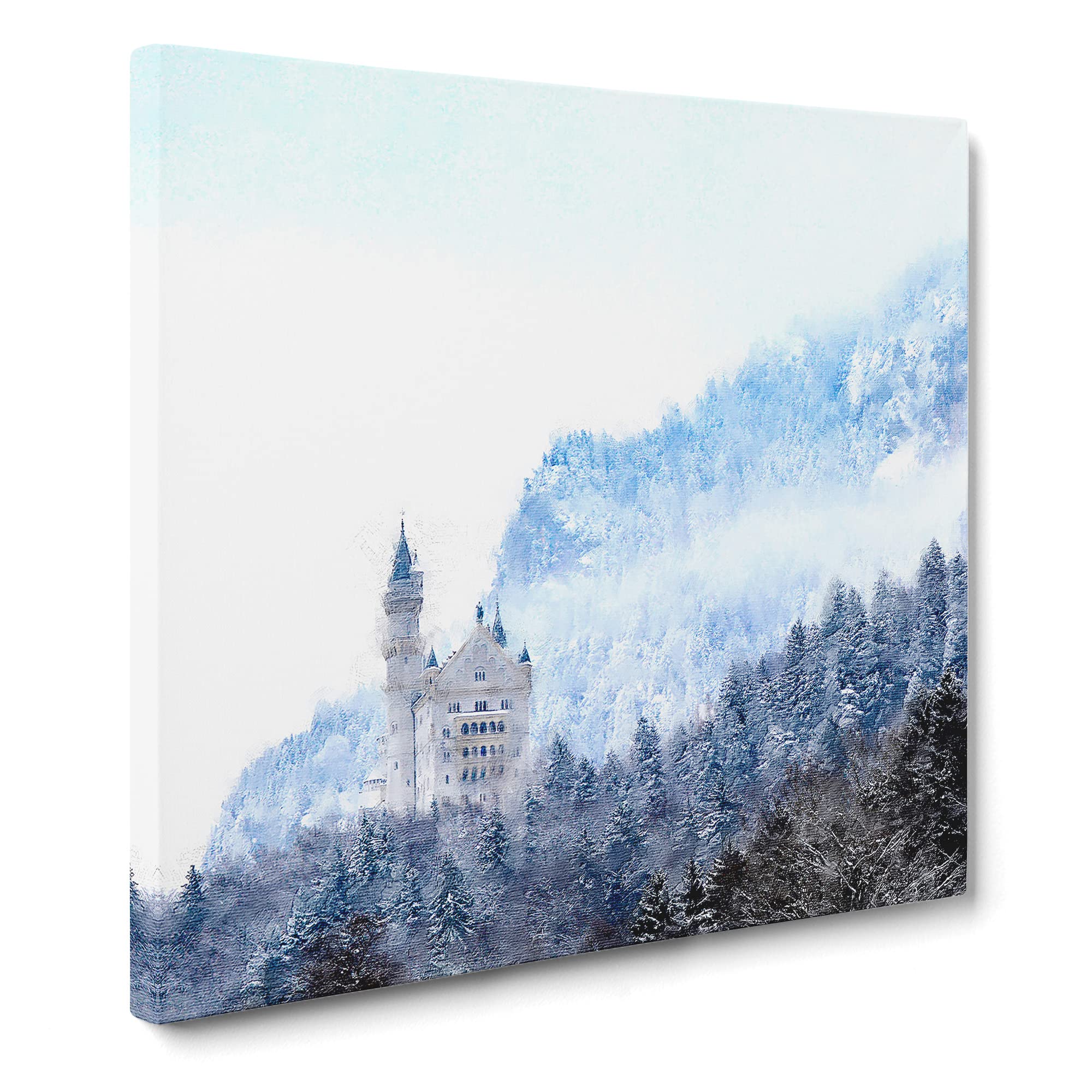 Neuschwanstein Castle in Germany Canvas Print, Mixed, 35L x 35W cm