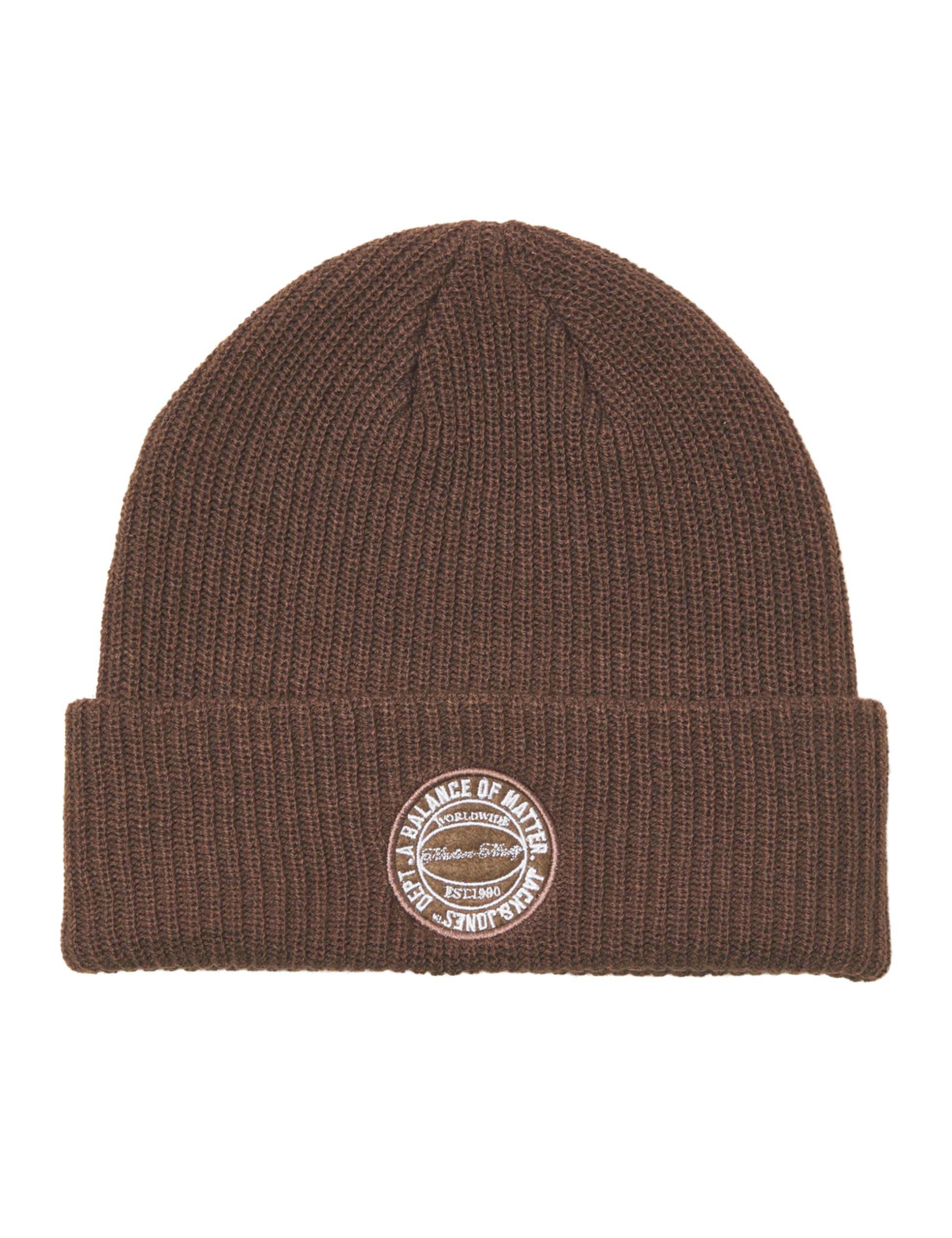 Jack & Jones Men's Chocolate Lab Jaclotus Beanie Styd Aw24, One Size
