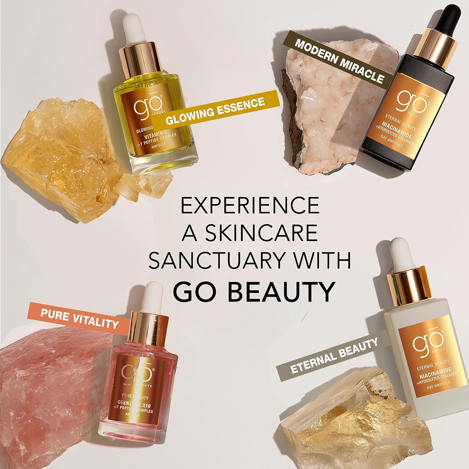 Go Beauty Daily Hydrating Serum with Triple Hyaluronic Acid Hydrating, Hydrolyzed Collagen, Vitamin B5, Panthenol + 7 Peptide Complex for Dry, Dull, Aging Skin - Hydro Reviving, 1 fl. oz. - Image 9