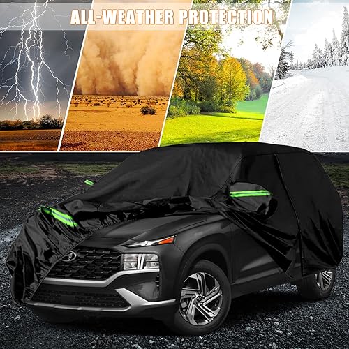 Miniatura 6 de Fundas impermeables para automóvil de repuesto para Hyundai Santa Cruz 2021 2022, 6 capas para todo tipo de clima, funda de automóvil de ajuste