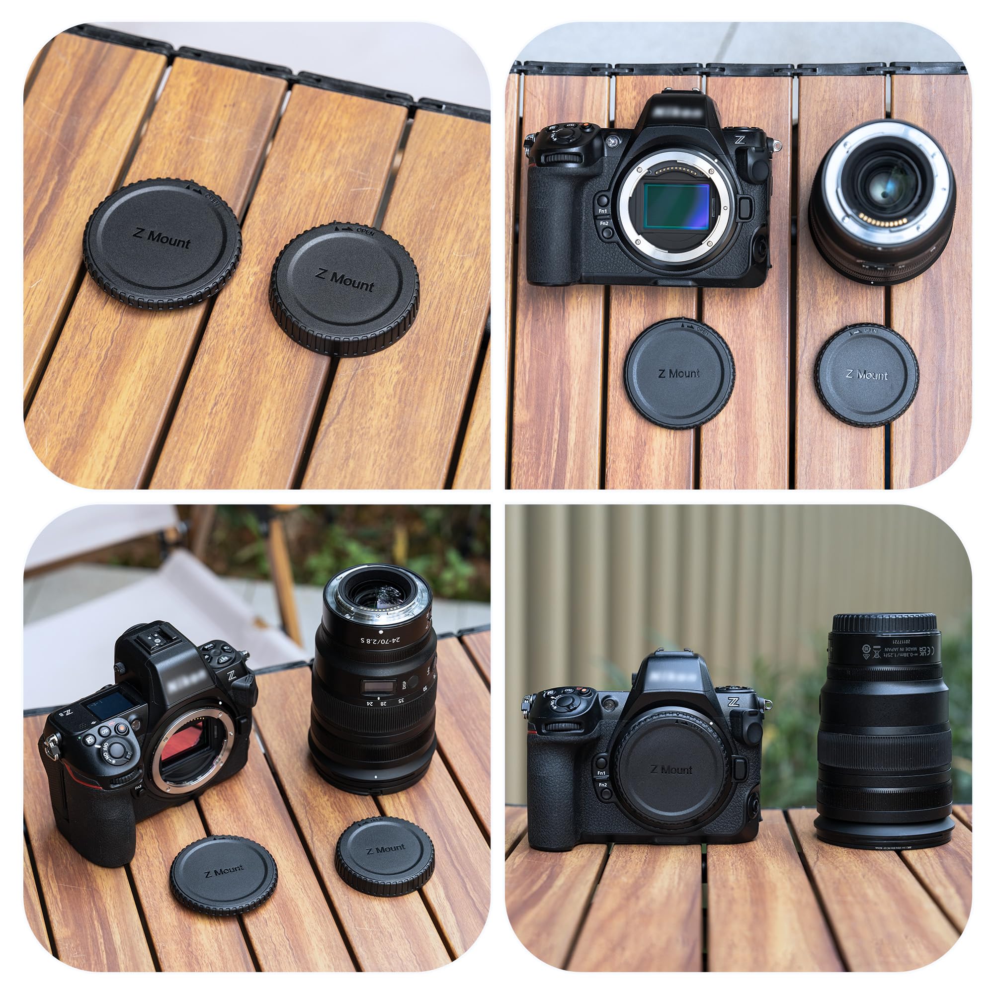 Amazon.com : JJC 2-Pack Z Mount Body Cap & Rear Lens Cover for