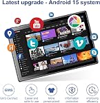 BYYBUO Comprimé,10.1 inch Android 15 Comprimé,8GB RAM+64 Go ROM Processeur Quad-Core 5000mAh Batterie, 1280x800 IPS FHD écran tactile 5MP+8MP Caméra, Bluetooth,WiFi,Corps métallique