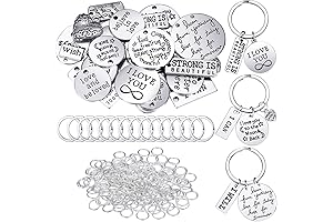 Inspirational Key Chain Charms Bulk - 259 Pieces Motivational Words