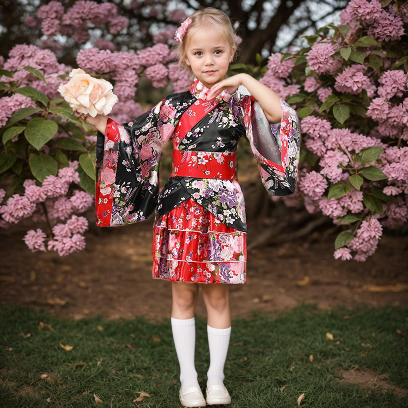 Anime Abito da ballo Lolita Rock Giapponese Donna Abito da sera Ragazza Kimono