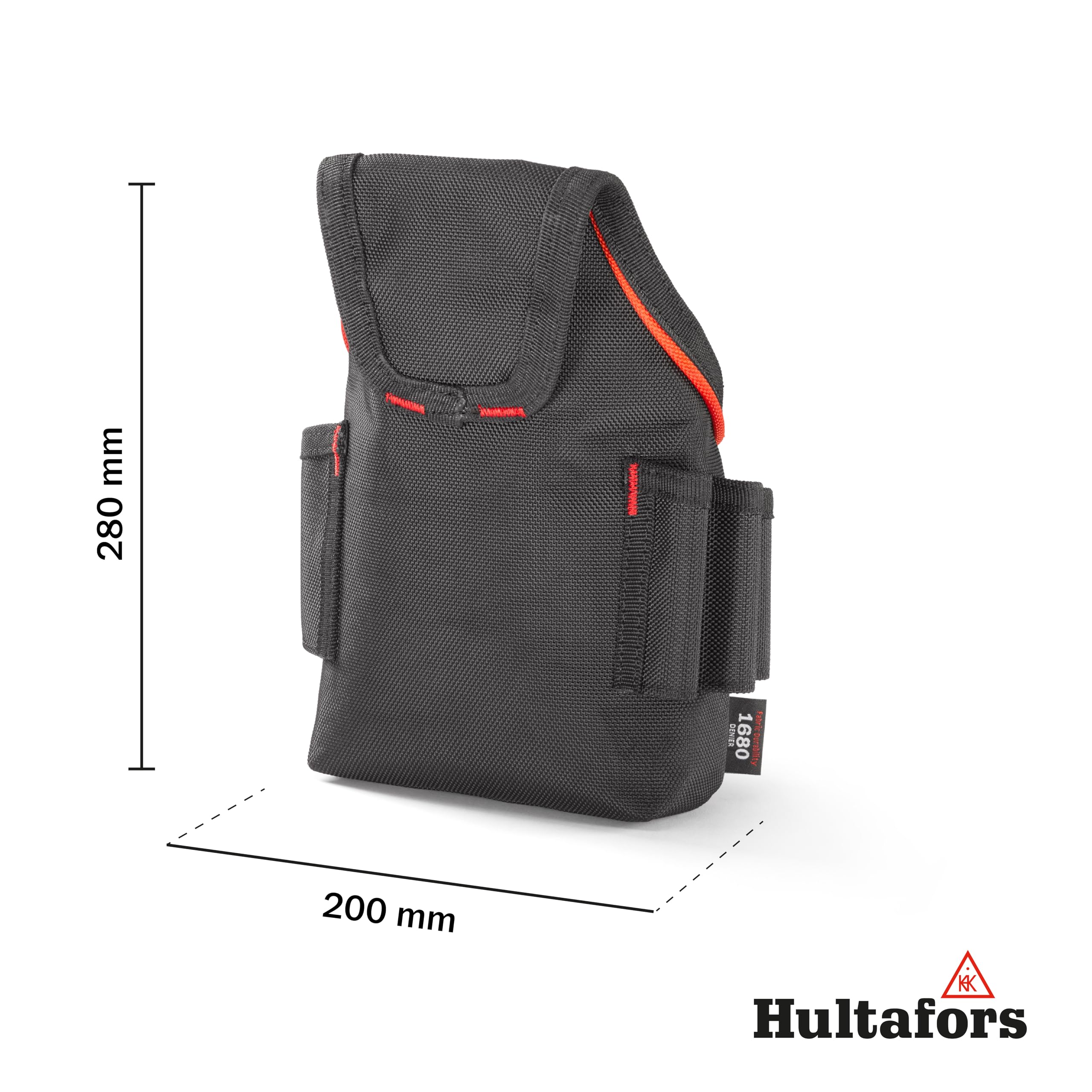 Hultafors Tool Bag I Tool Holder Belt with 14 Compartments I with Zip I Robust Material with 1690 Denier I Sturdy Tool Bag with Attachment by Press Stud I 592030 - Image 3