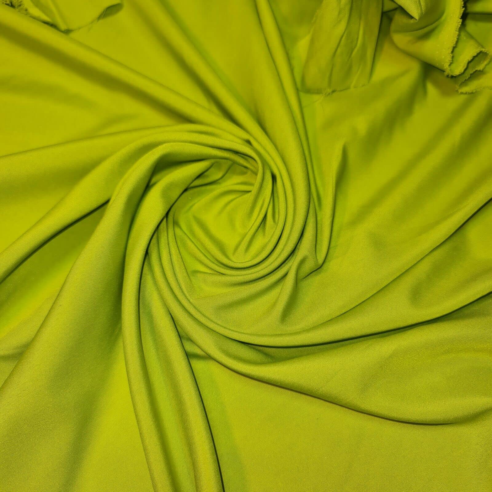 Soft Peach Skin Powder Touch Dress Craft Lining Fabric Material 44" Wide Available in 8 Colours (Lime, 1 Meter) โ image 1