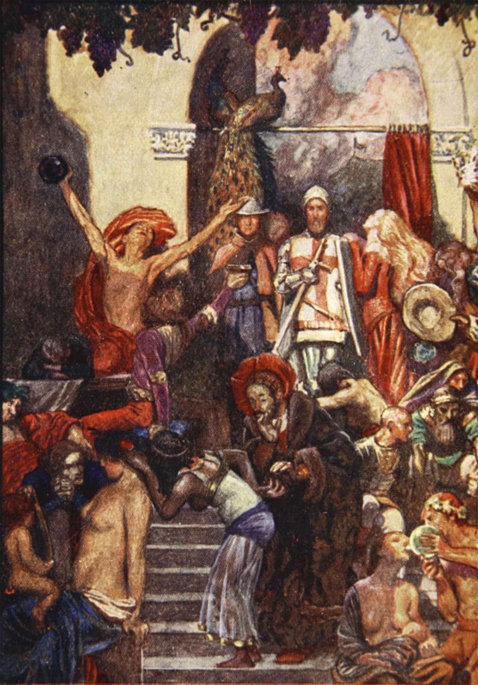 SERENDIPITP Aesthetic Poster Photo Wall Print Retro Picture At the Town There Was a Fair Kept by Byam Liston Shaw Modern Wall Artwork for Home Decor 60x90cm