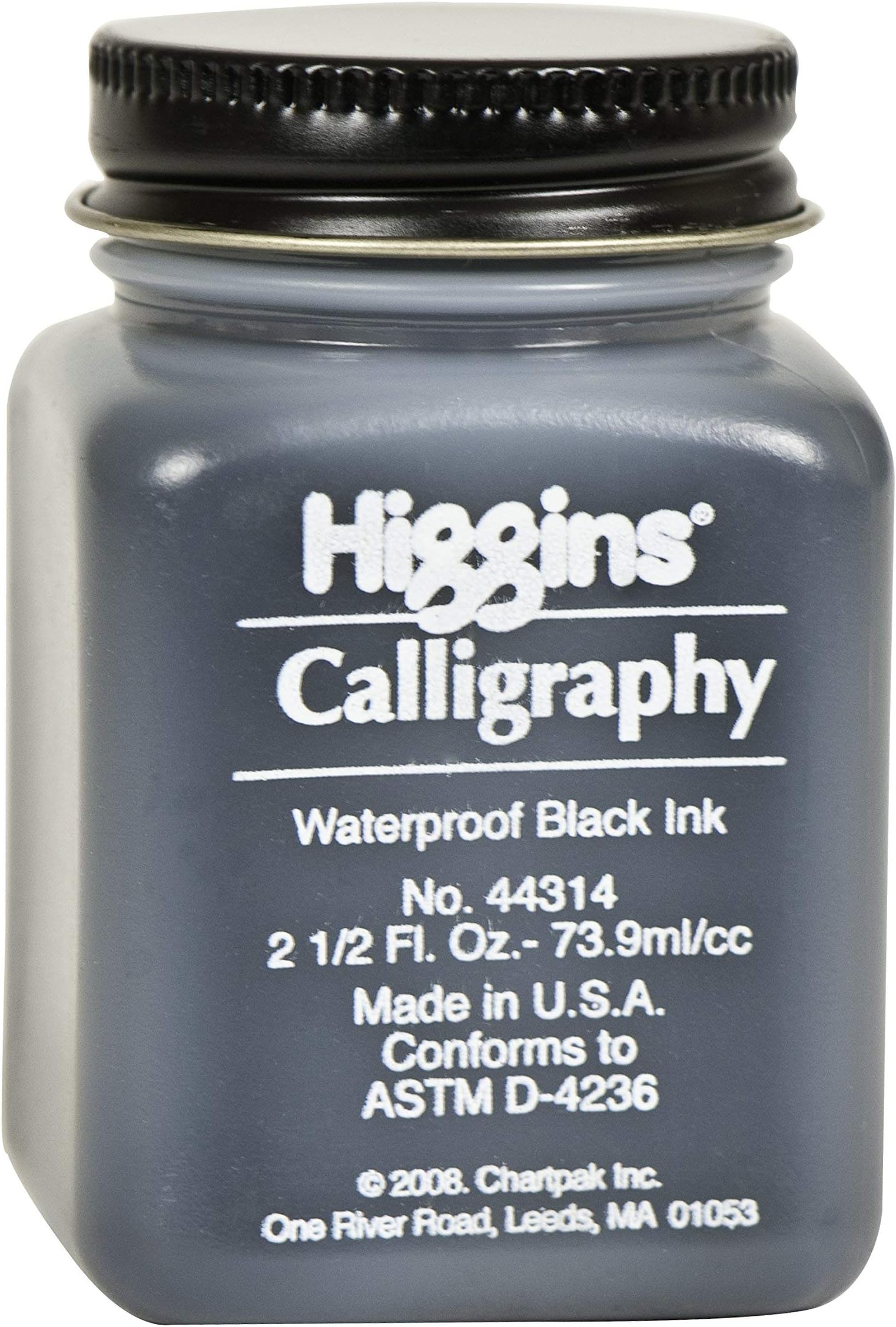 44314 2 oz Calligraphy Waterproof Ink, Black